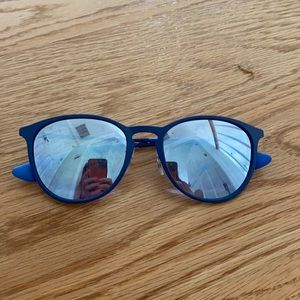 Mirror lens ray bans blue